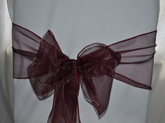 Organza Chair Sash